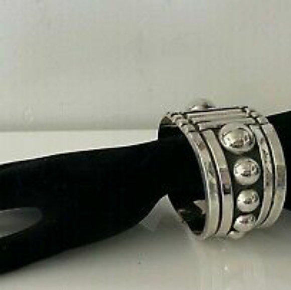 Seed & Sage Handmade Genuine Sterling Silver Chunky Beaded Hinge Bracelet - Picture 13 of 14